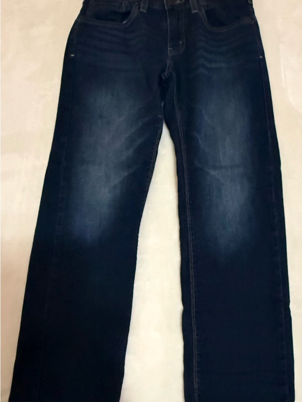 Boys Dark Wash Straight Leg Jeans